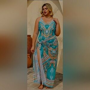 Boho 4XL Paisley Festival Swim Set